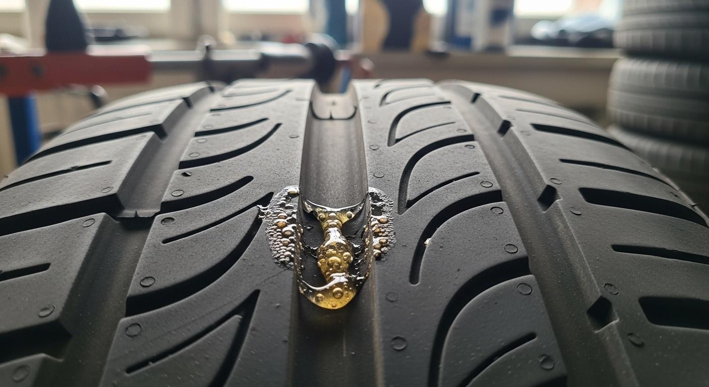 자동차 타이어 접착제