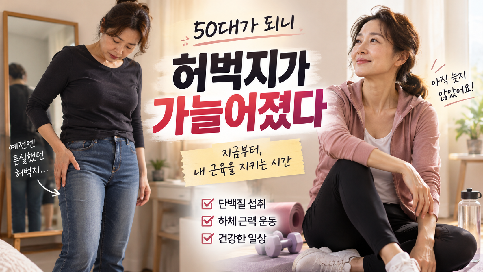 50대 이후 허벅지 변화와 근육 관리
