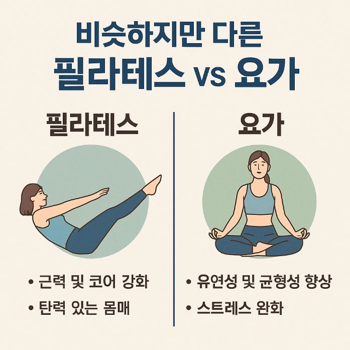 비슷하지만 다른 필라테스 v s요가