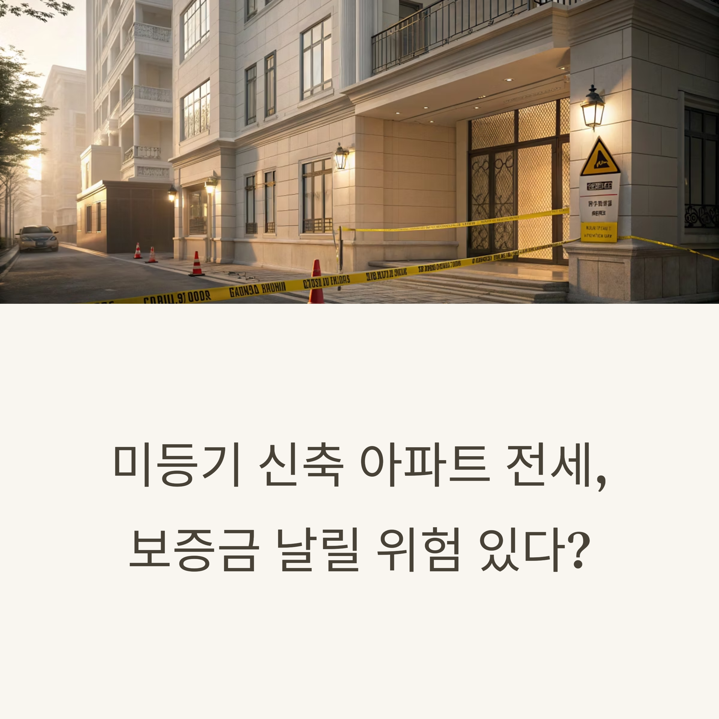 미등기 신축 아파트 전세
