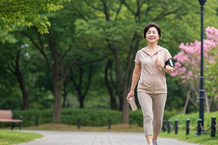 걷기 운동하는 모습