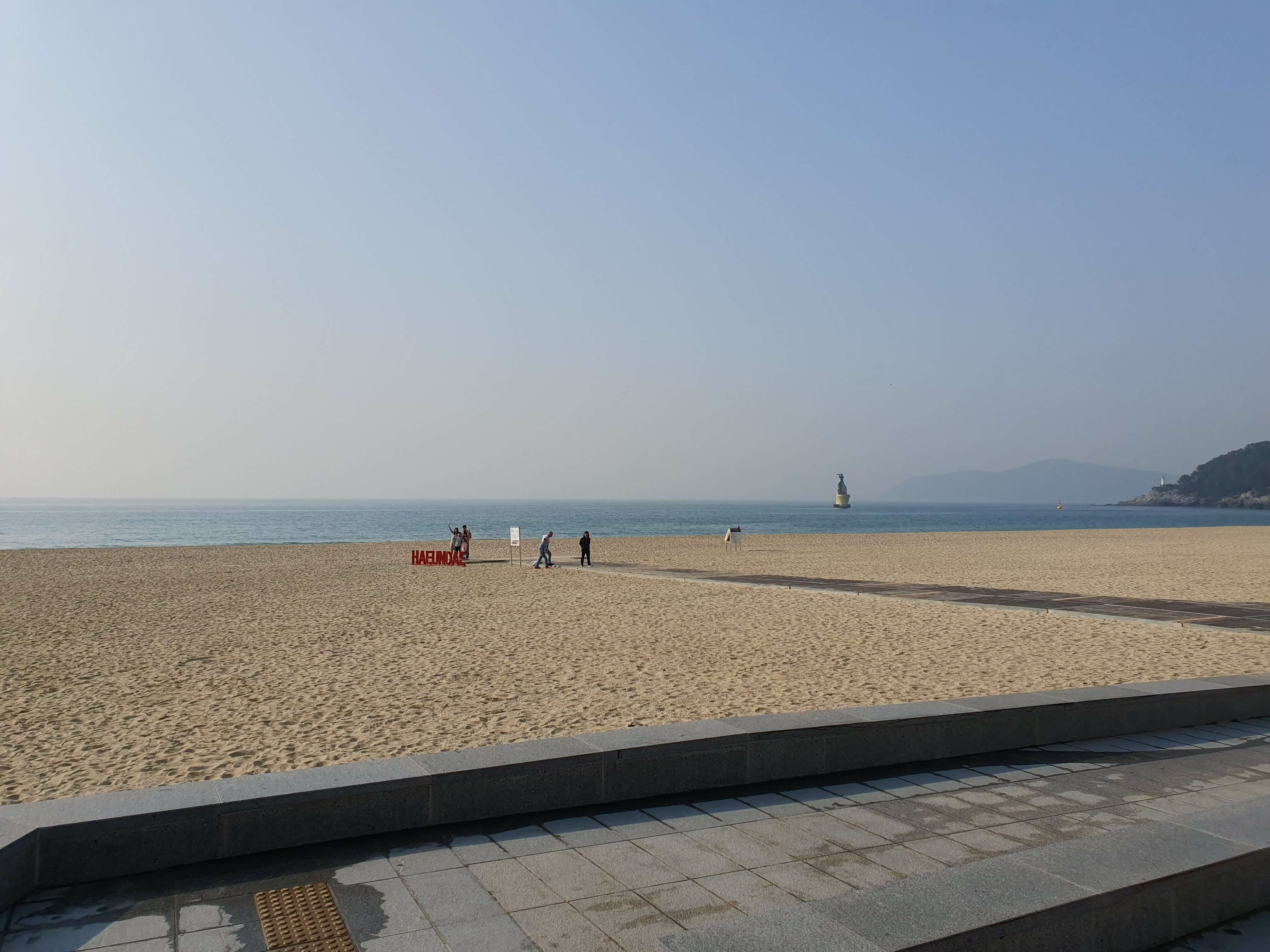 해운대광장 공영주차장 해운대해수욕장 백사장 풍경