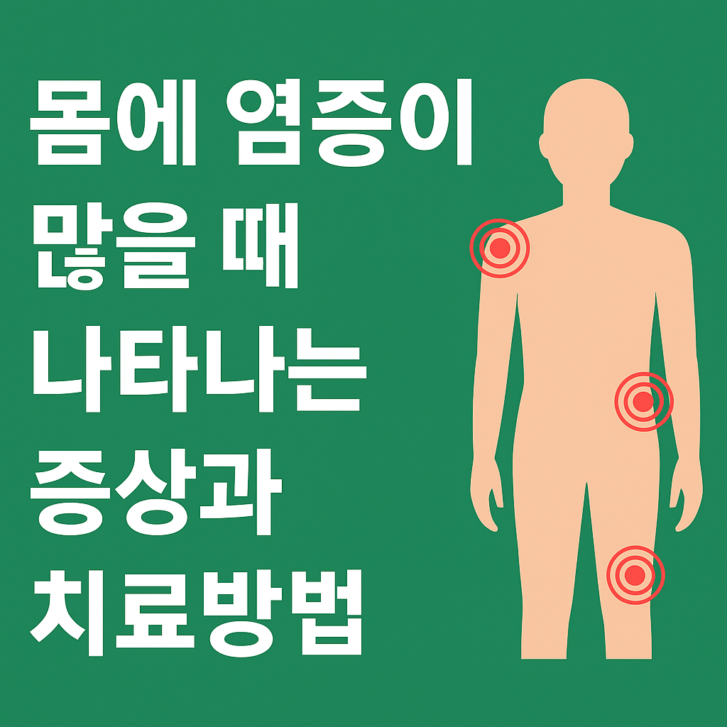 몸에 염증이 많을 때 나타나는 증상과 치료방법