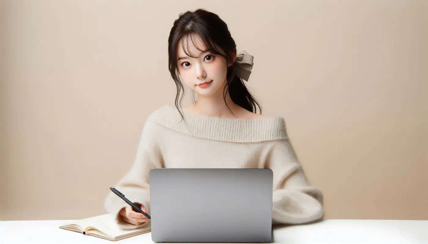 gpt-사주-보기-프롬프트-예시를-알아보는-여성의-모습