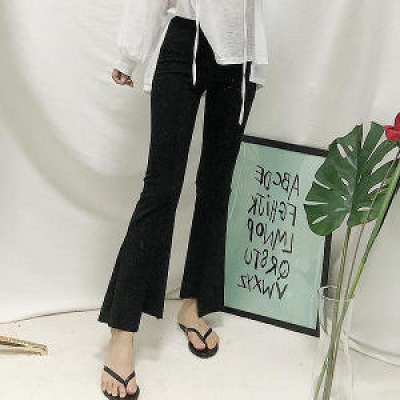 앤디 컷팅 레깅스 가을 밑단언발 날씬 나팔레깅스