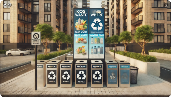 음식물 쓰레기 분리수거.귤껍질