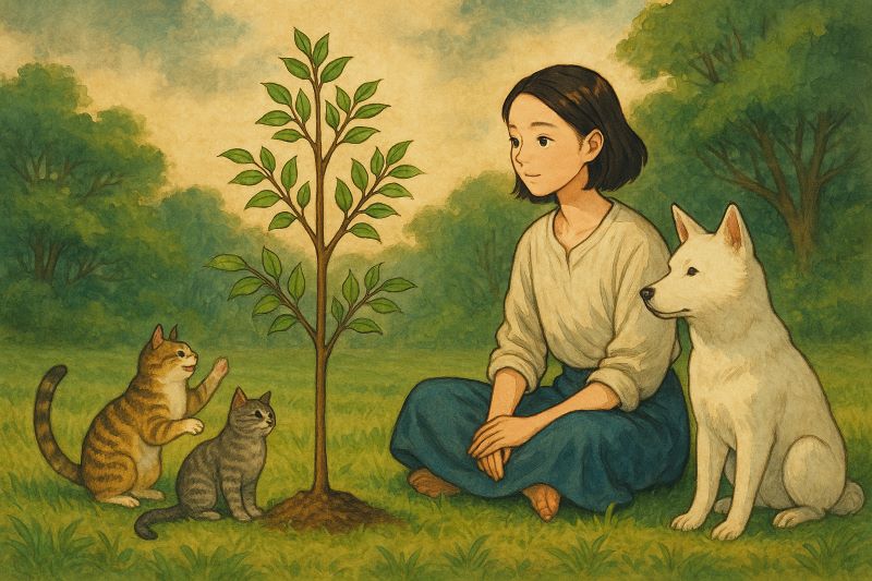 나무가 자라는 꿈 해몽 – 성숙과 성장