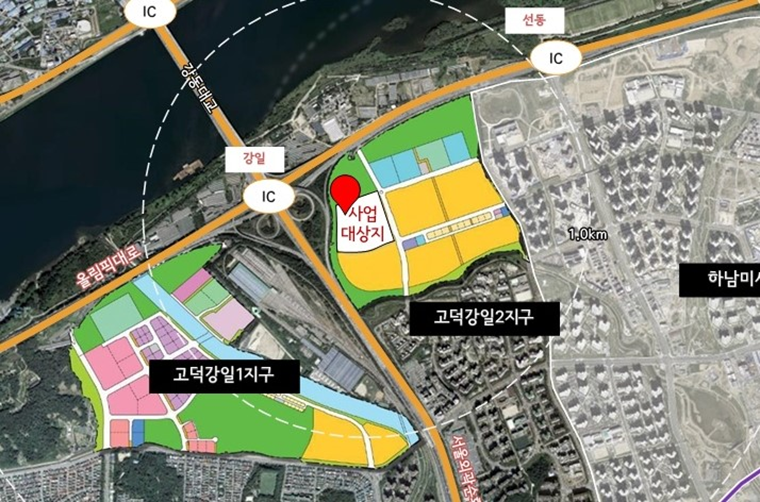 고덕 강일 청년원가주택 사업대상지