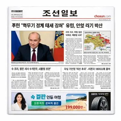 조선일보 신문 지면 보기