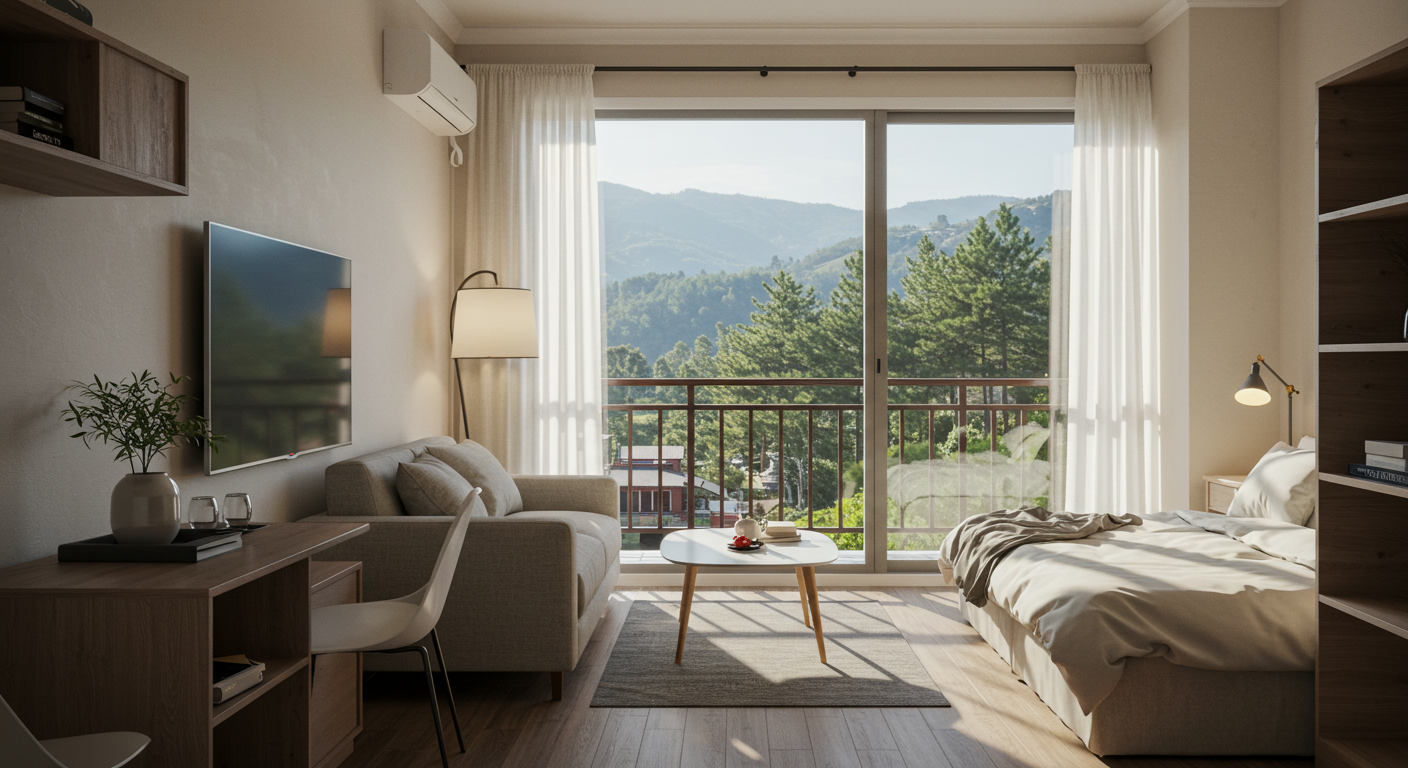 중급 콘도 실내