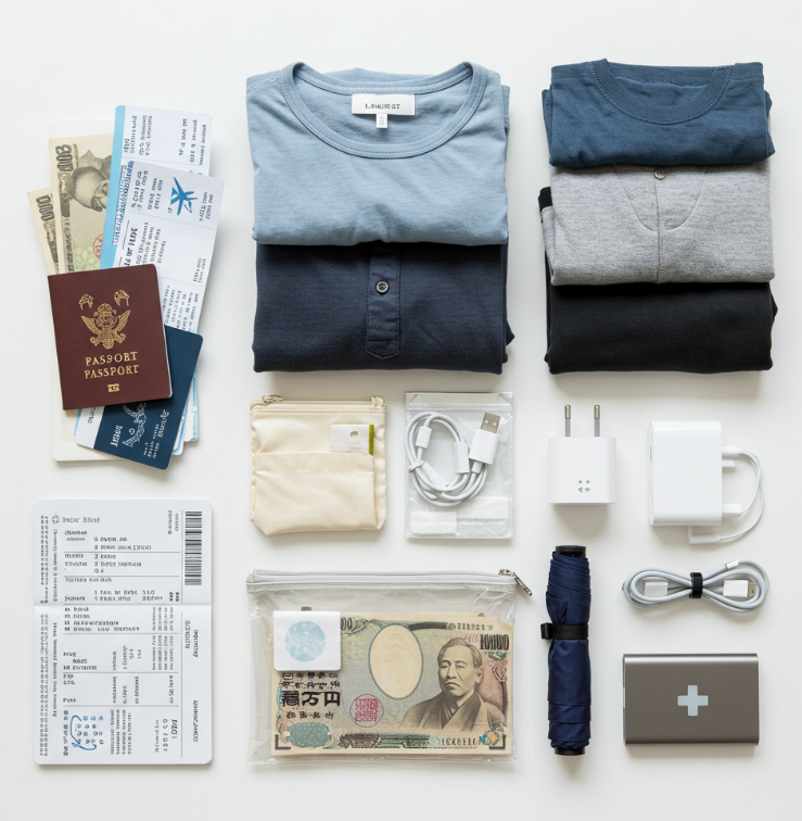 일본여행에 앞서 준비물에 대하여 정리중이다