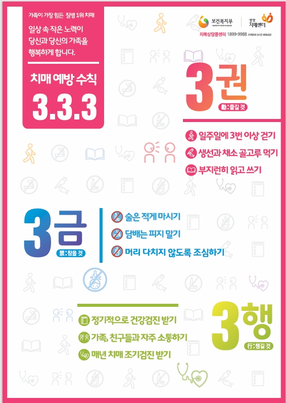 치매 예방 수칙 3.3.3