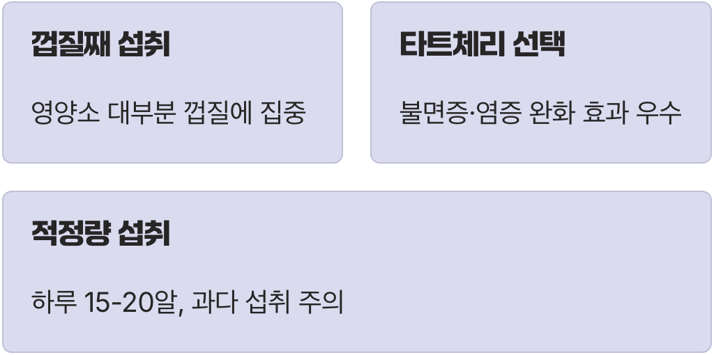 5. 똑똑하게 먹는 법과 주의사항