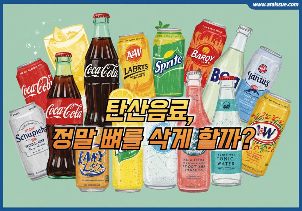 탄산음료 정말 뼈를 삭게 할까요?