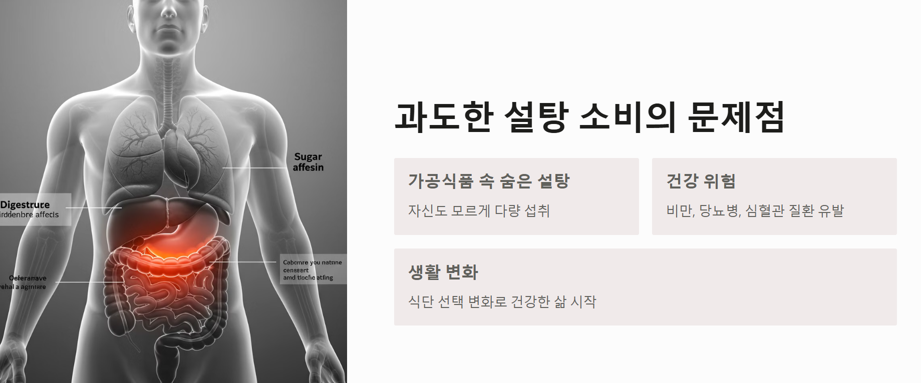 과도한 설탕 소비의 문제점