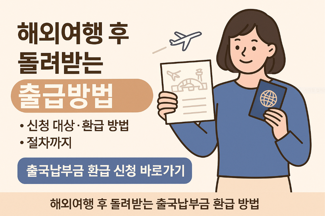 출국납부금 환급 서비스 관련 사진