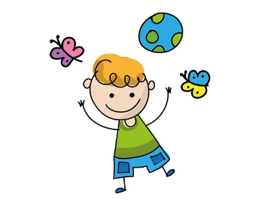 입소입학신청과 관련한 어린이 그림