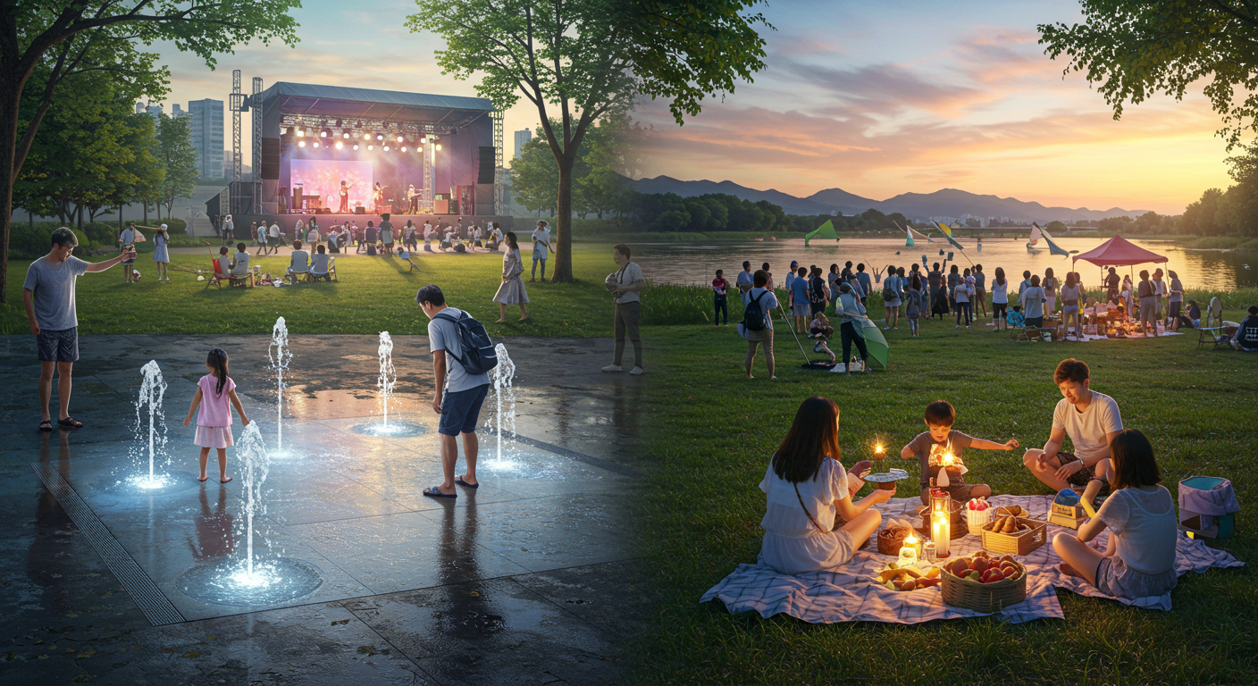 올여름은 장성으로! 홍길동테마파크 물놀이 &amp; 상무평화공원 음악 축제