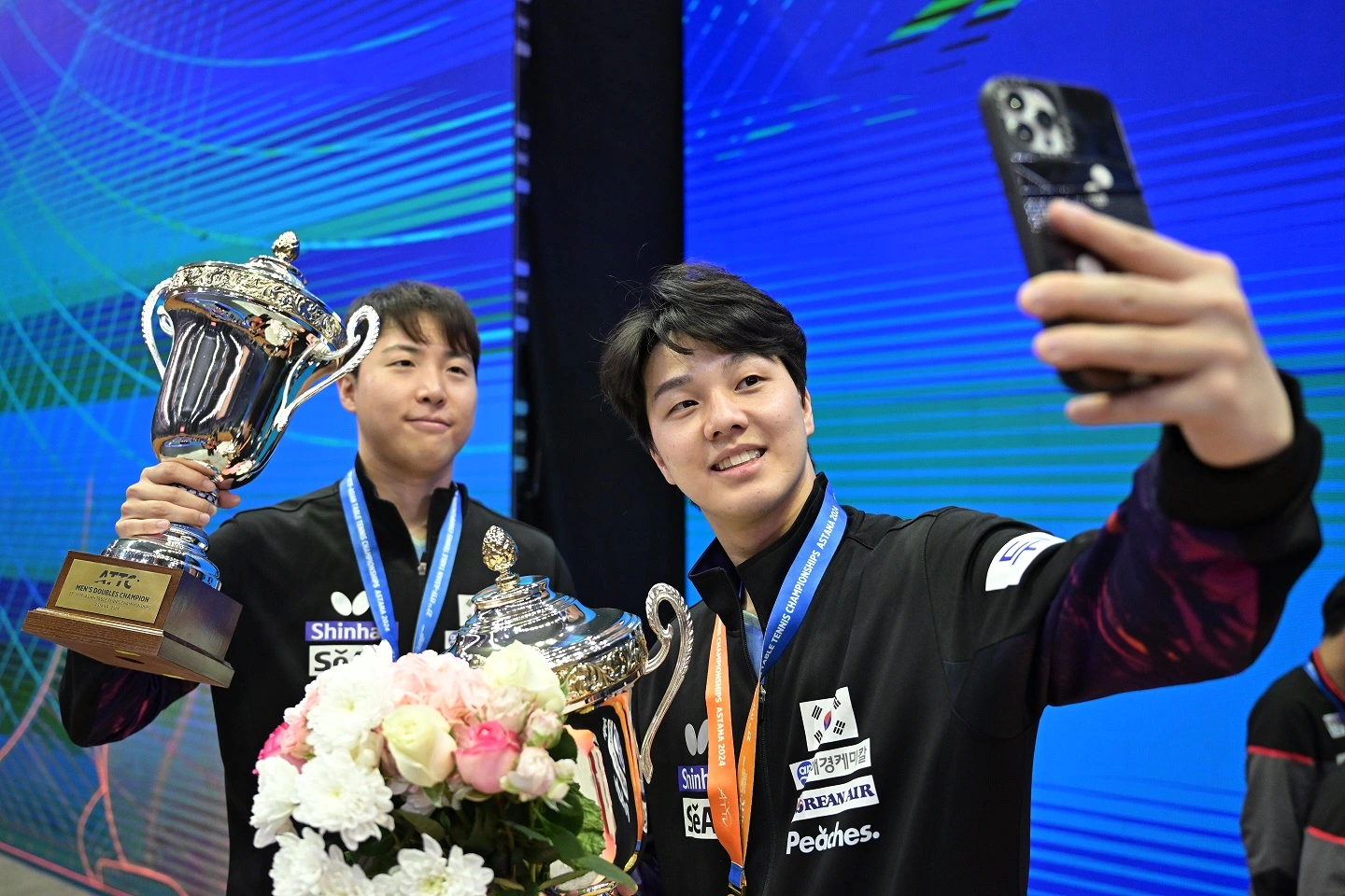 탁구 대표팀 ITTF ATTU 아스타나 아시아 탁구 선수권 대회 경기 결과 임종훈 안재현 남자 복식 금메달 신유빈 전지희 혼합 여자 단체전 카자흐스탄