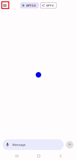 햄버거 버튼 누르기