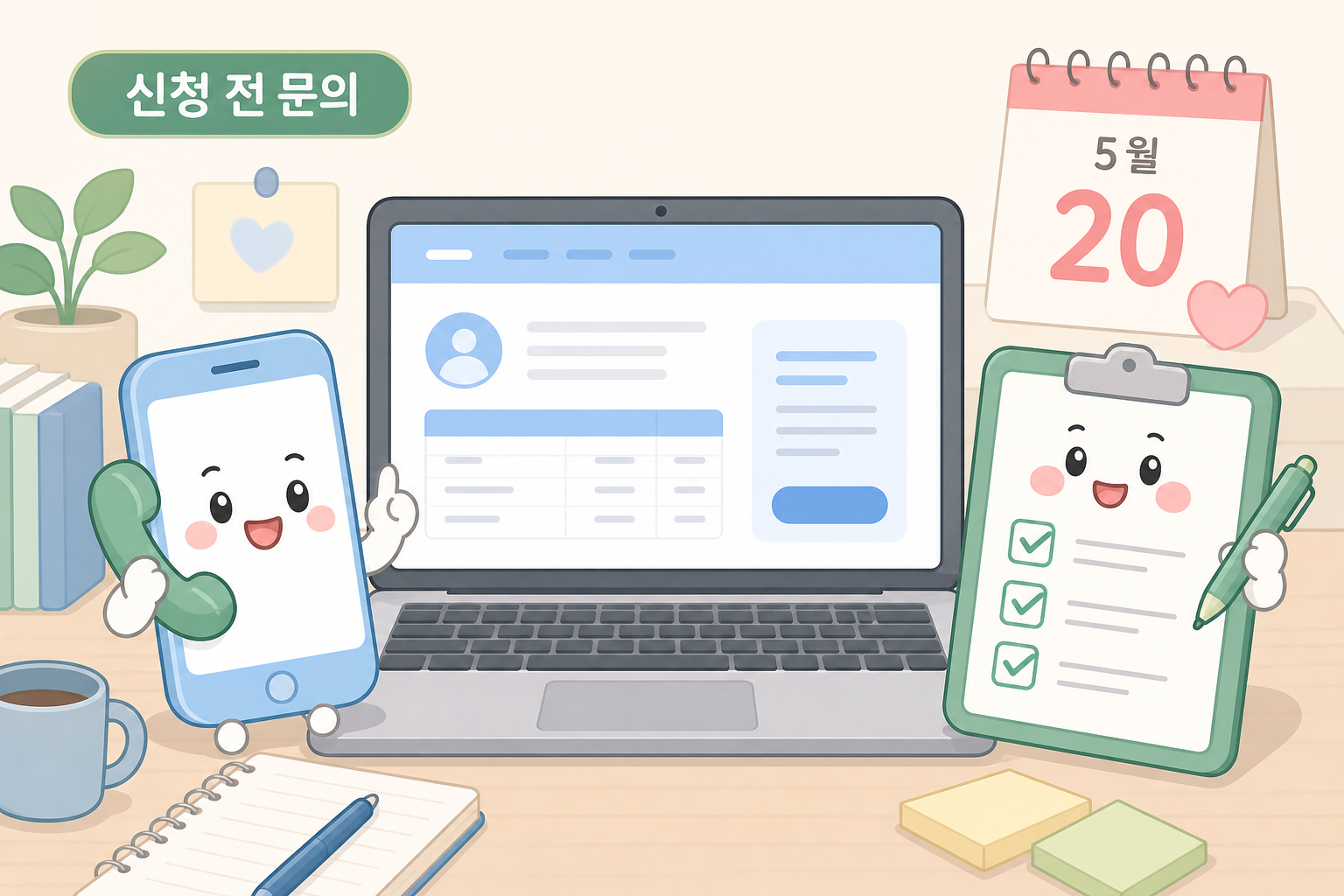 청년내일저축계좌 신청 전 문의 체크 이미지