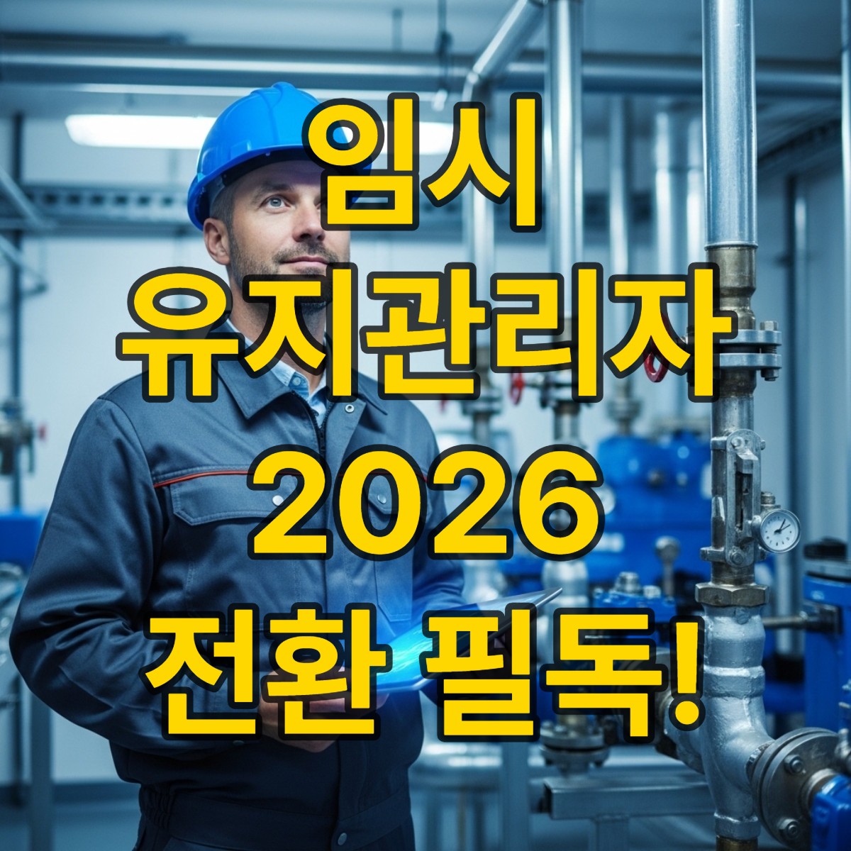 임시 기계설비유지관리자 전환