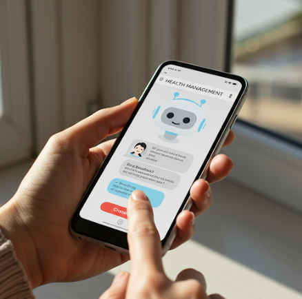 건강 관리 챗봇 활용, 궁금증 해결 & 상담 관련 사진