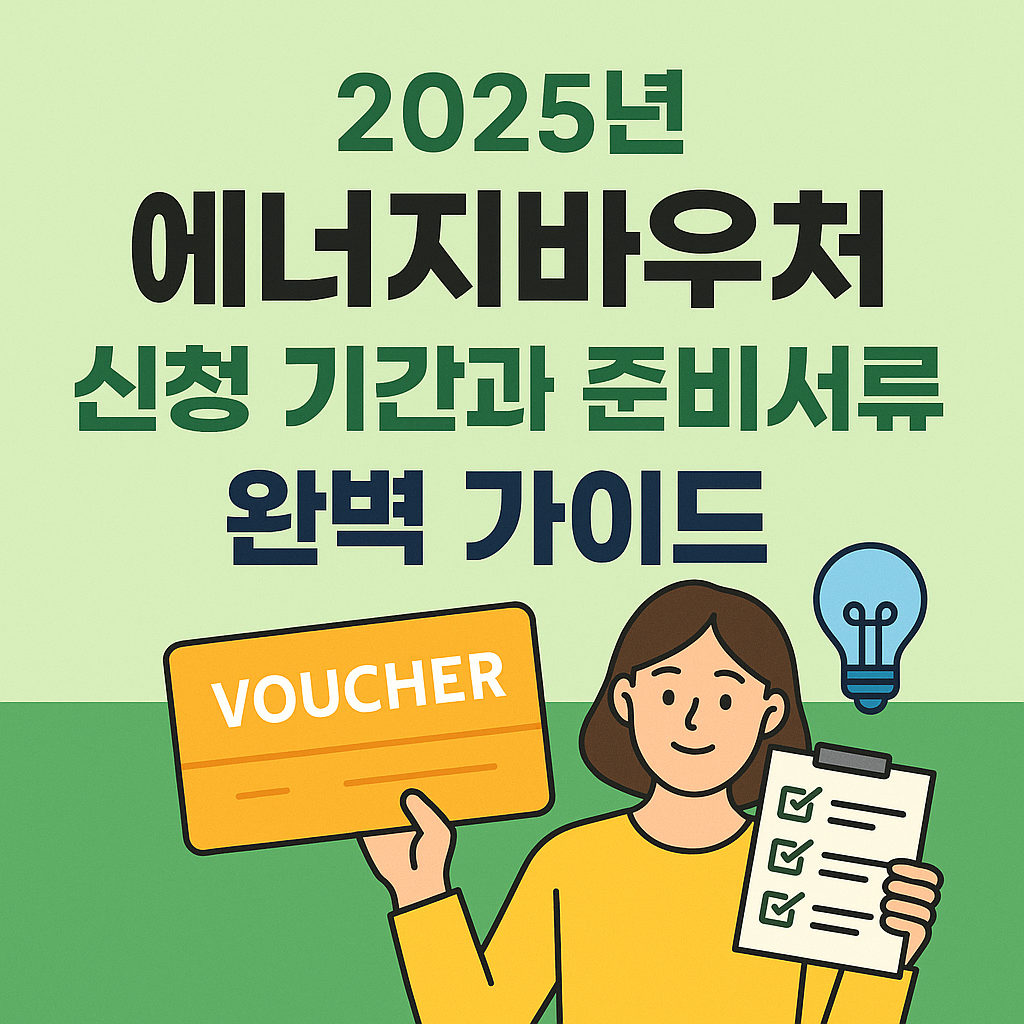 2025년 에너지바우처 신청 기간 대상 방법 준비서류 완벽가이드 썸네일