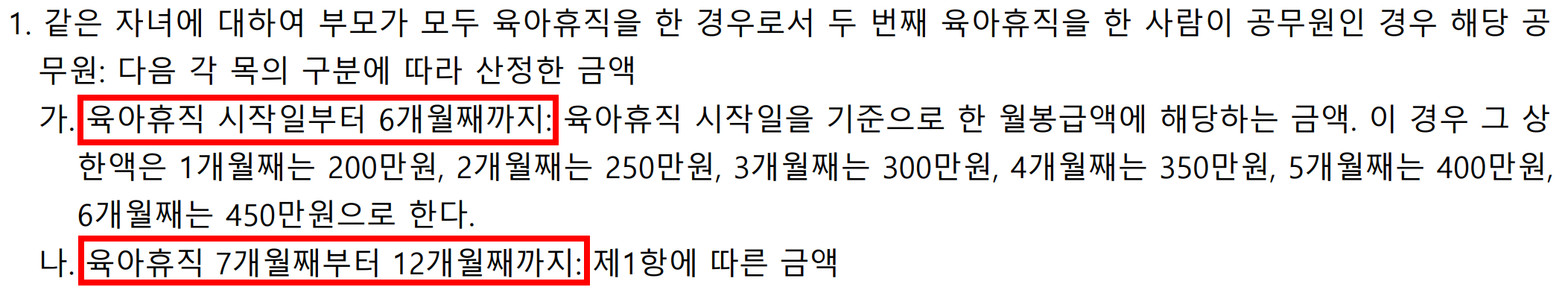 6+6 육아휴직급여