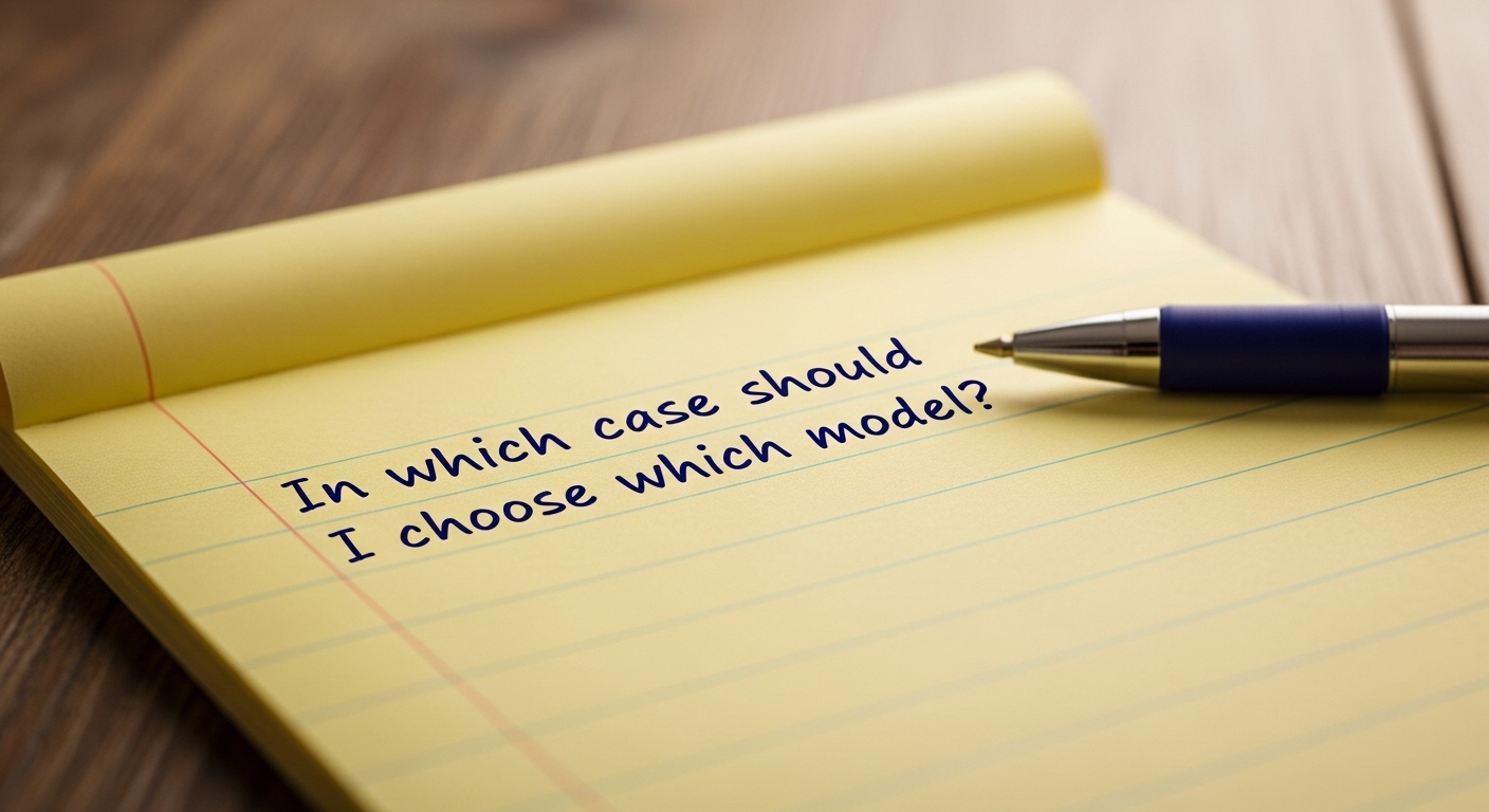 어떤 경우에 어떤 모델을 선택해야 할까?#4