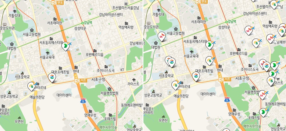 오피넷-지역검색-사용방법2