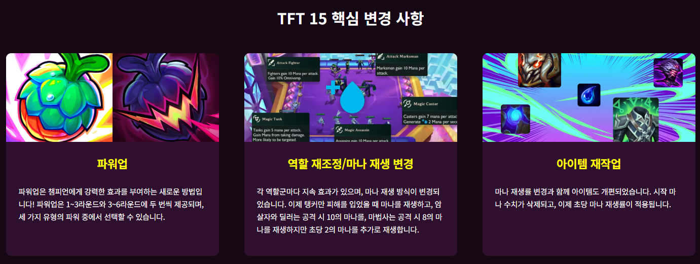 롤체 시즌15 시작일 롤토체스 패치노트 TFT 핵심 변경 사항 후기3