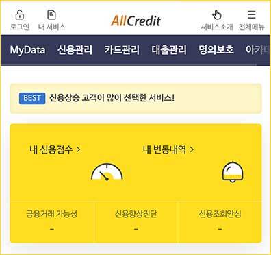 올크레딧-신용점수