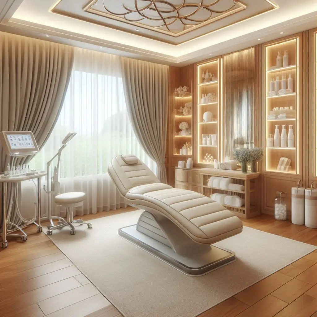 피부,체형관리 샵 배경