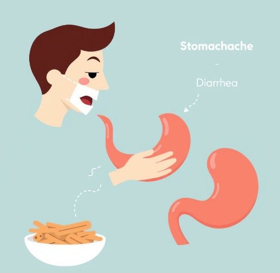 물설사하고 배속이 부글부글