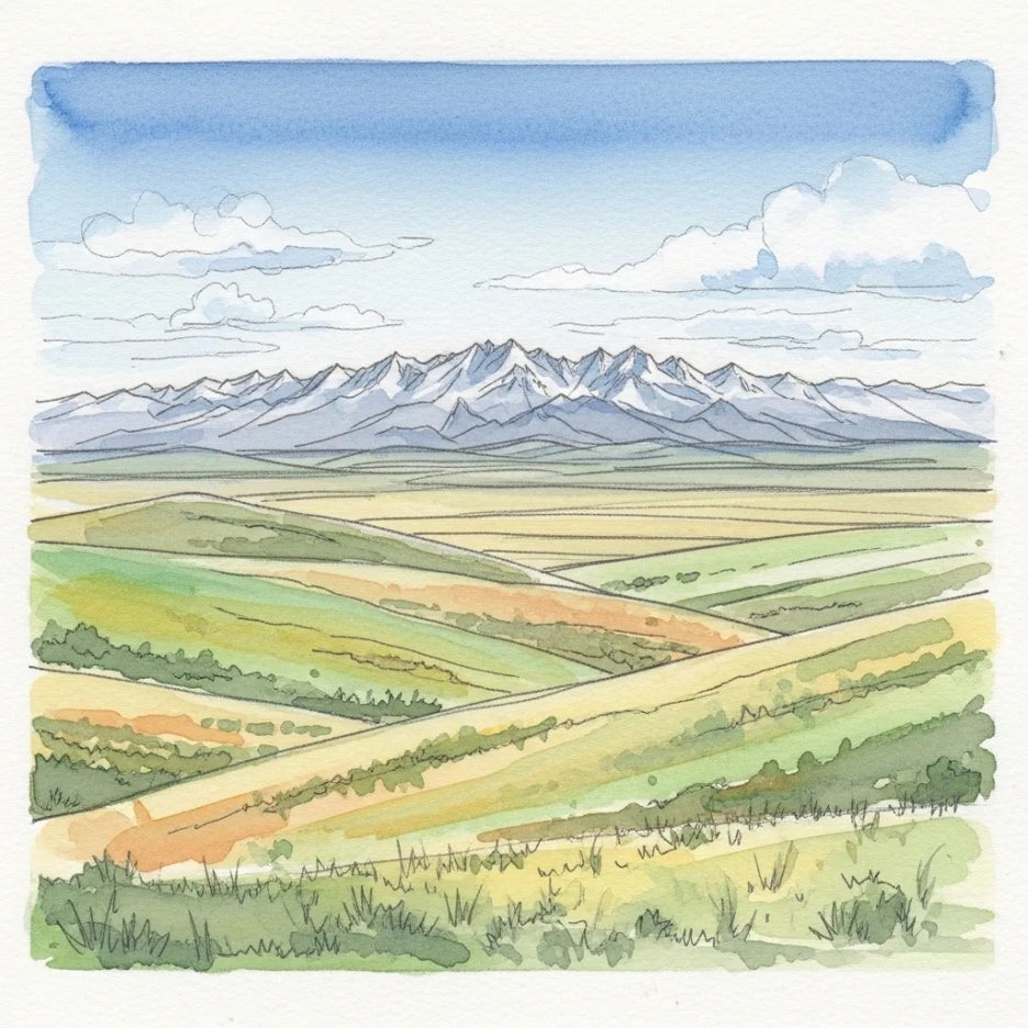 광활하고 평화로운 카자흐스탄의 대자연 풍경