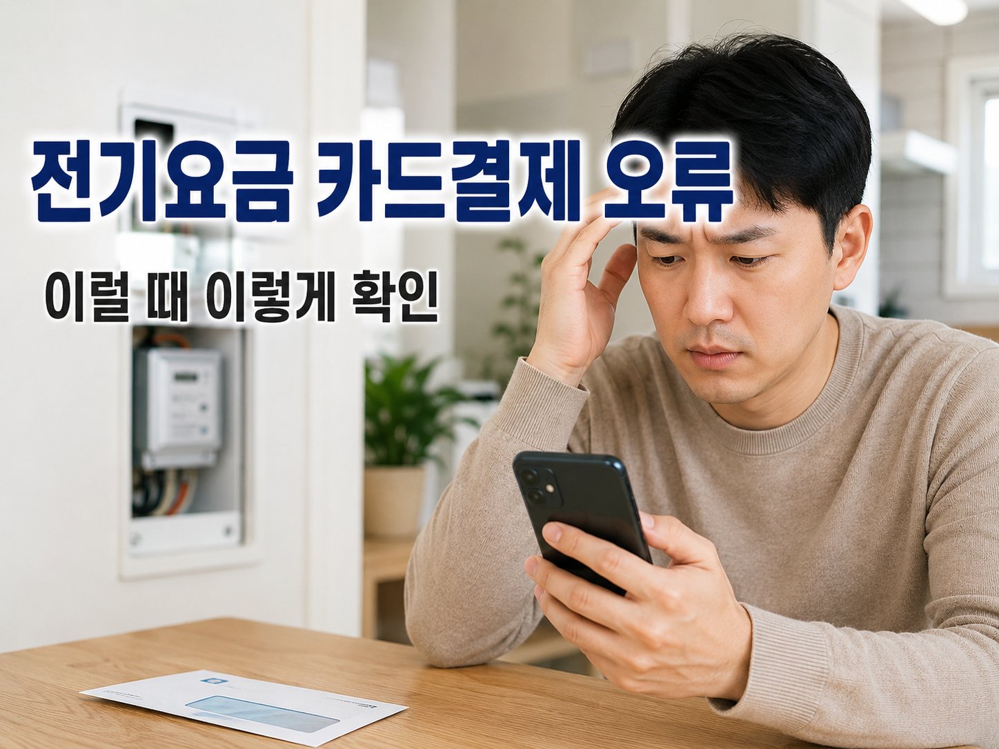 전기요금 카드결제 오류 확인법