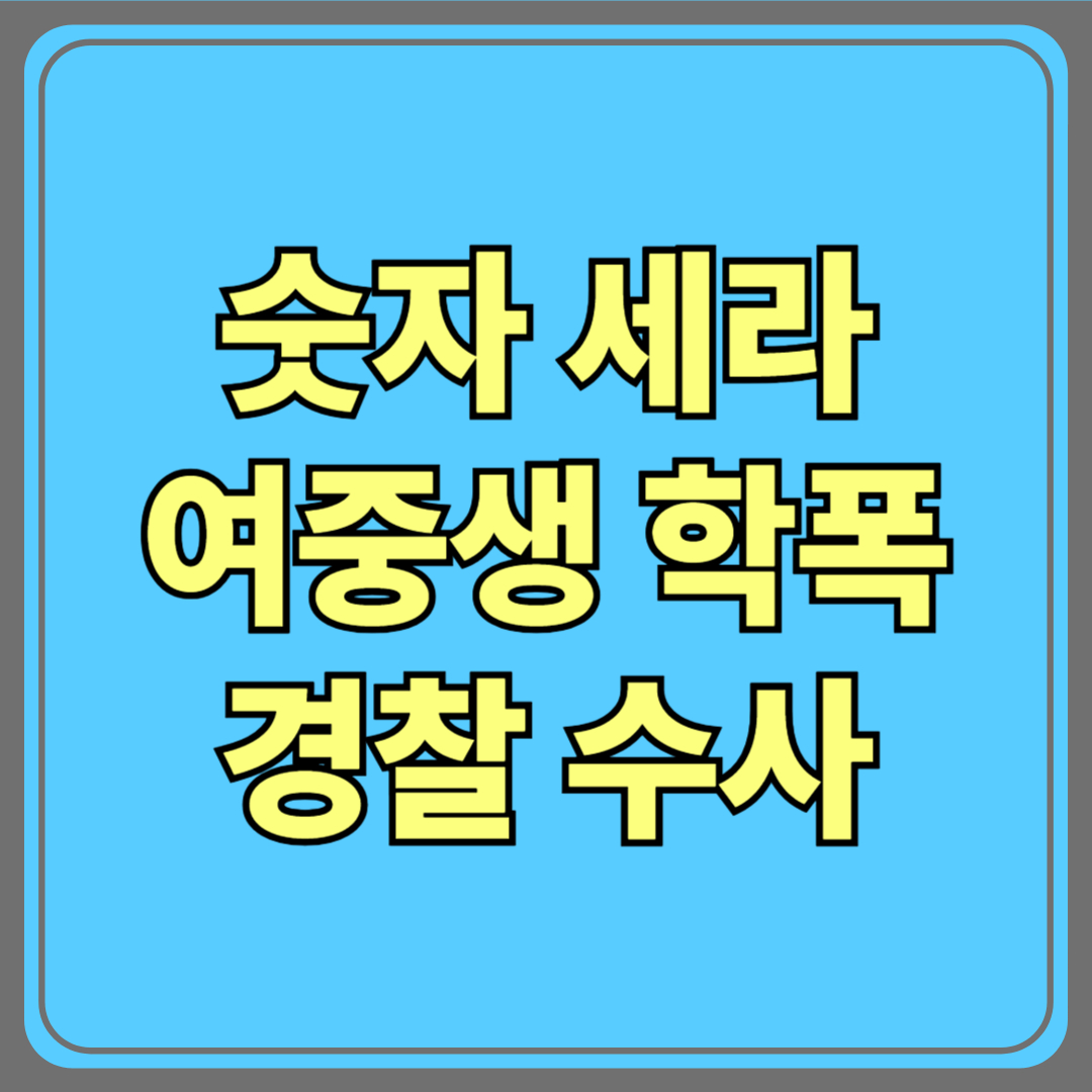 ‘숫자 세라’ 여중생 학폭 사건…경찰 수사 착수|뺨 때리는 장면에 대중 분노