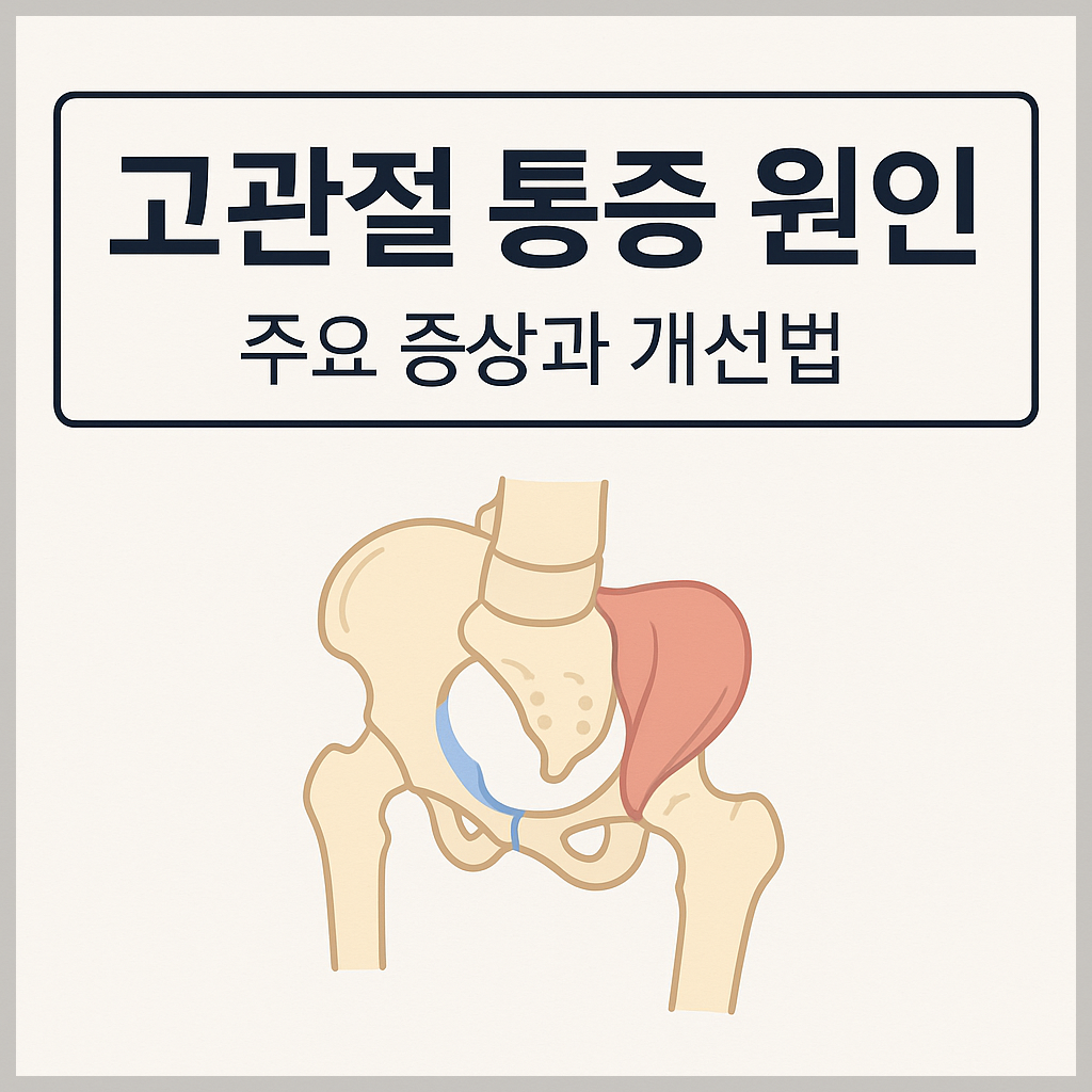 고관절 통증 원인 주요 증상과 개선법