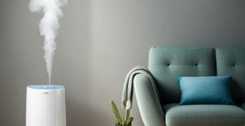 가습기 청소 모습