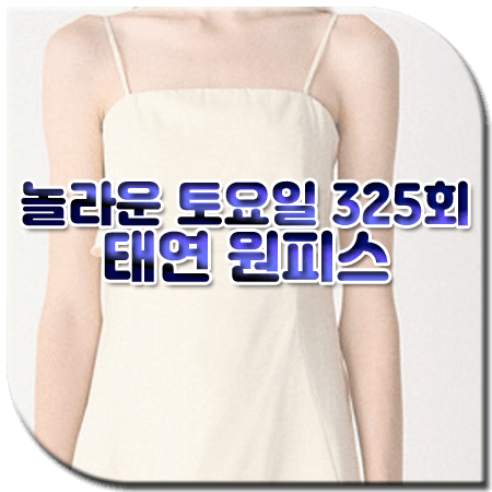 놀라운 토요일 325회 태연 원피스