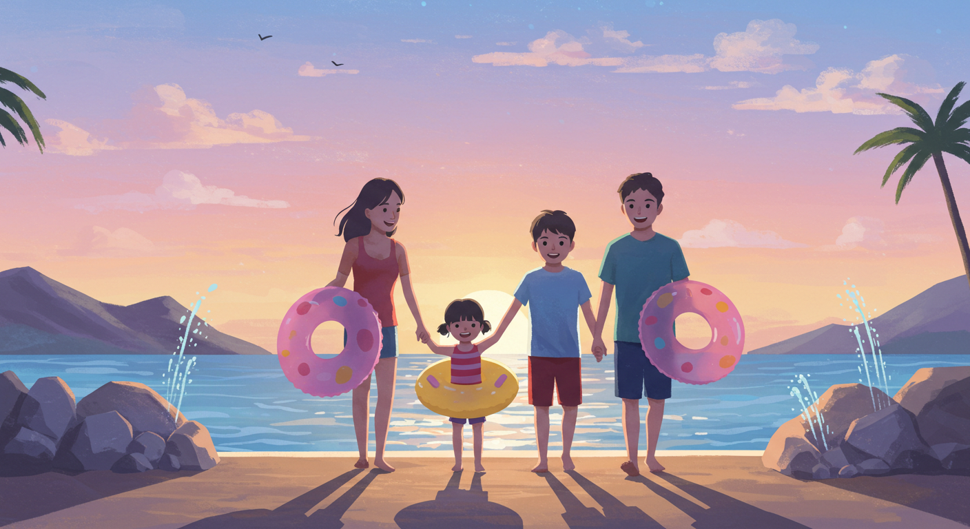 부산 워터파크와 키즈풀에서 보낸 가족 물놀이 하루