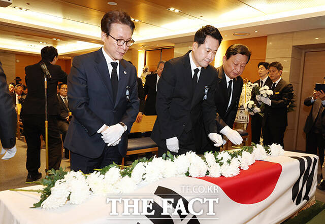 서울 삼성서울병원 최형우 전 장관 영결식 헌화 현장