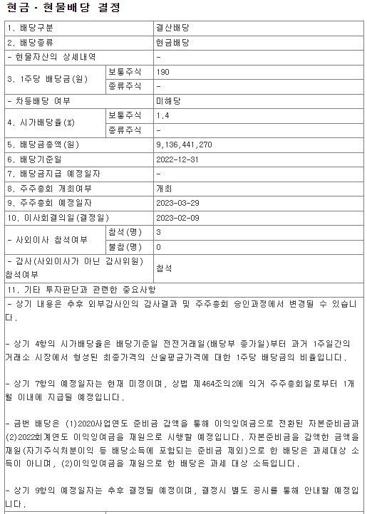 케이카-배당금