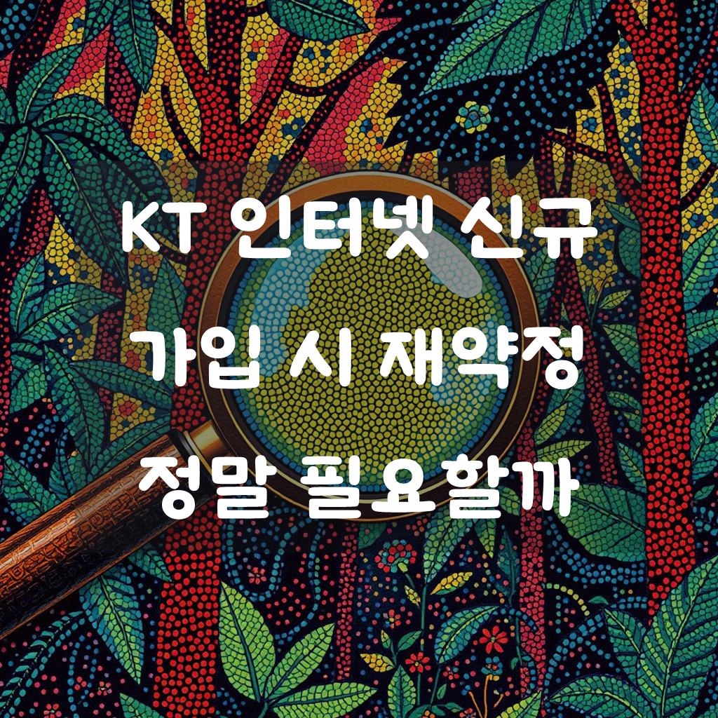KT 인터넷 신규 가입 시 재약정, 이럴 땐 어떻게 하셨나요?