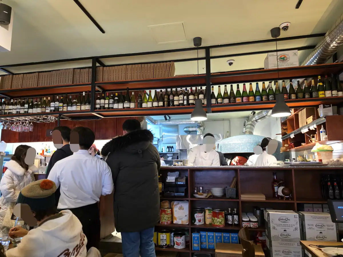 포폴로피자 카운터 및 주방