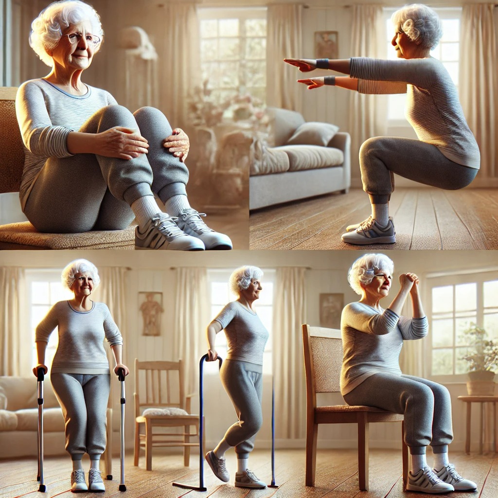 90대 노인의 근력운동