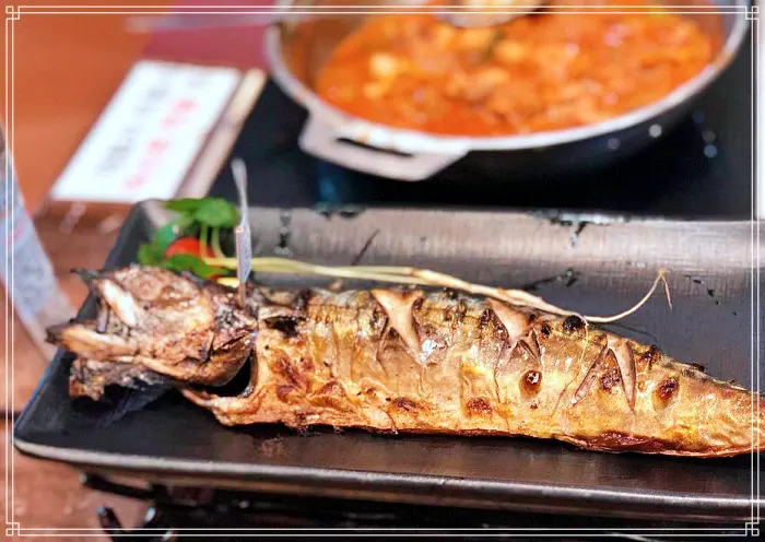 부천, 상동 맛집 470도 대형 화덕 5종 생선 구이, 묵은지 짜글이 전골