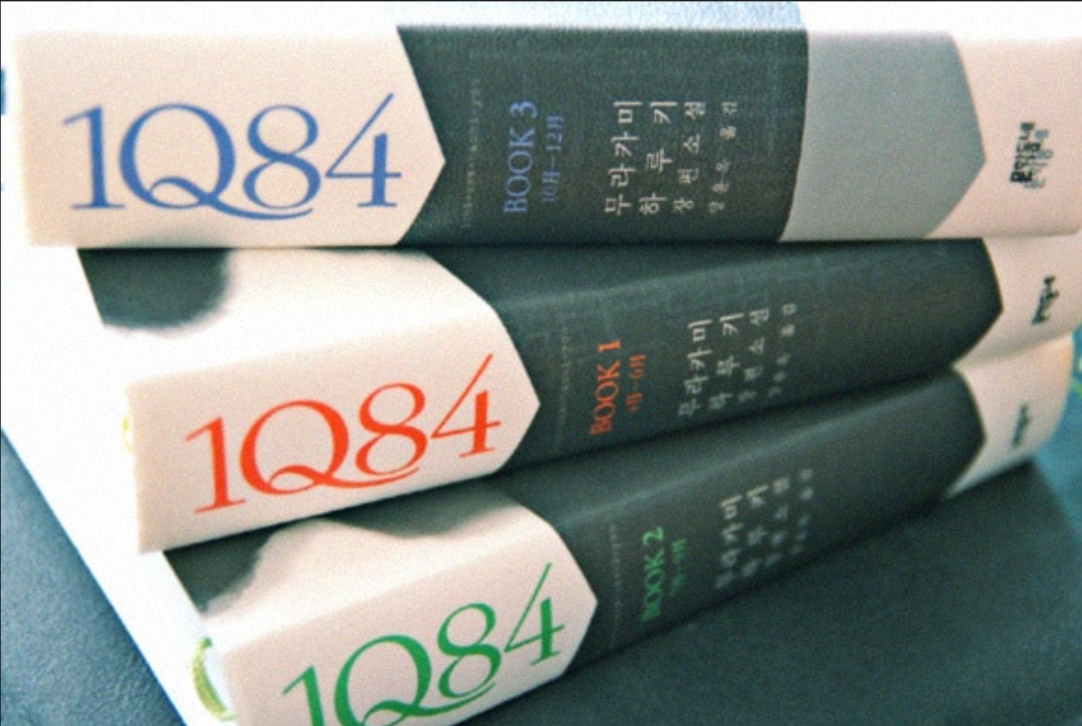 무라카미 하루키의 장편소설 1q84표지