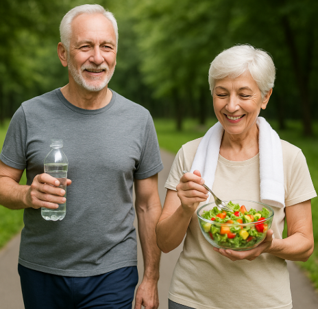소화를 위한 식사와 산책